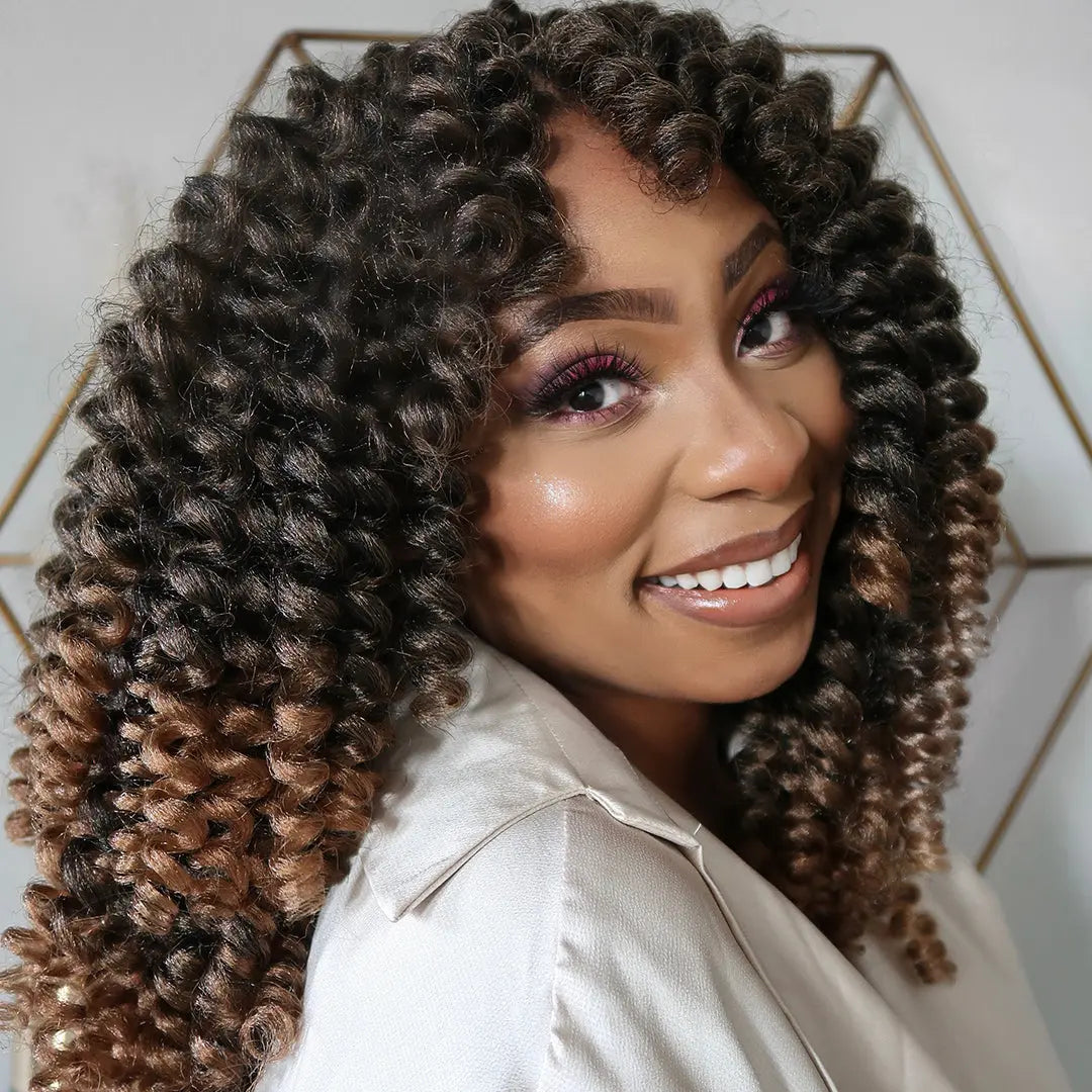 Toyotress Wand Curl Jamican Bounce Curls Synthetic Braiding Hair Exentions